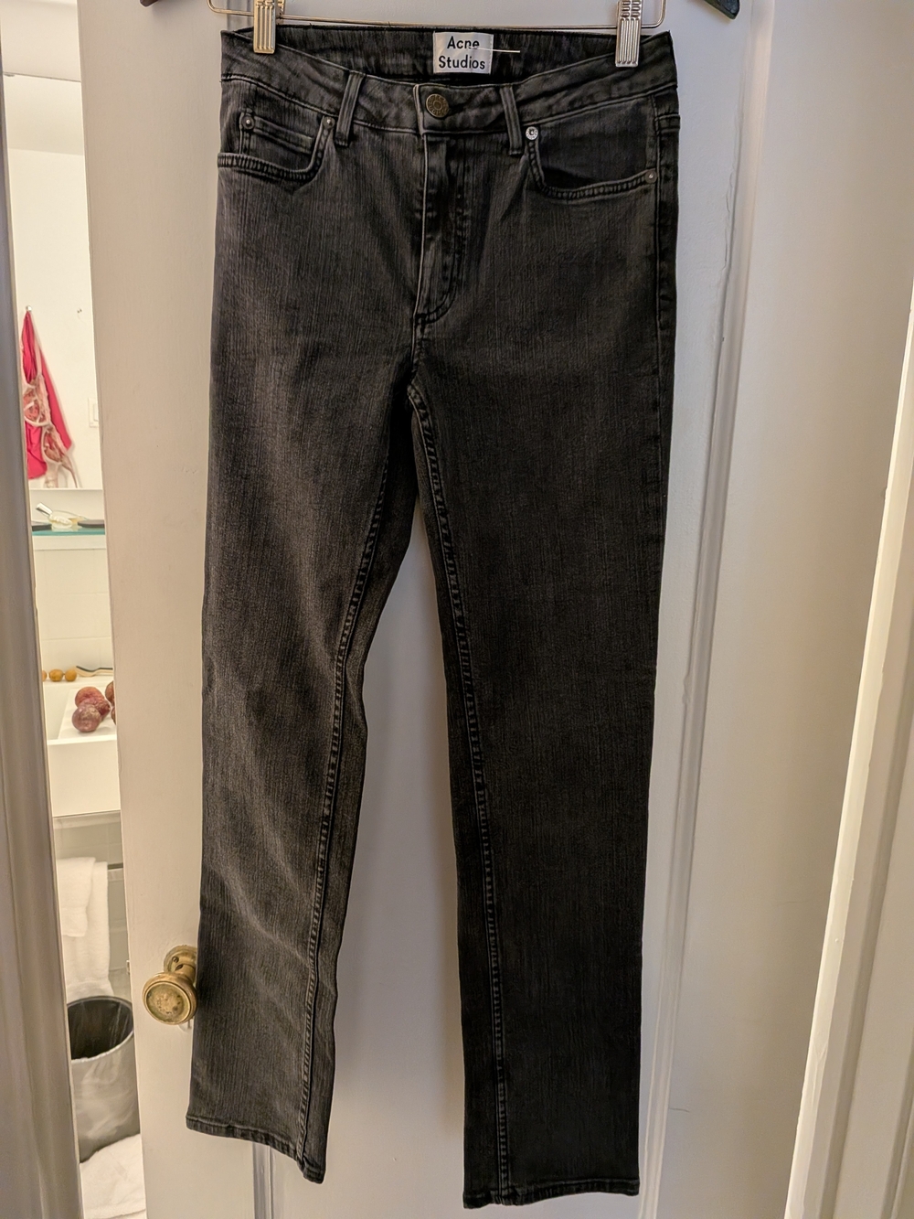 Acne Black Kids Jeans Bottoms
